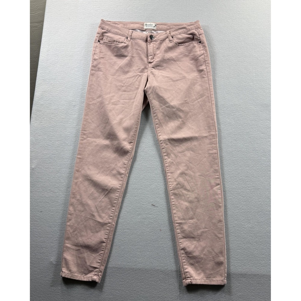 Scarlet Boulevard‎ Skinny Jeans Womens 31 Pink Mid Rise Slim Stretch Denim 32x29